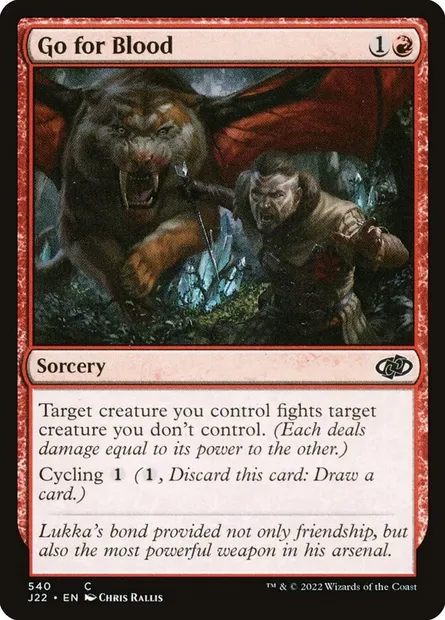 Go for Blood, Magic card J22 540 — Jumpstart 2022 set