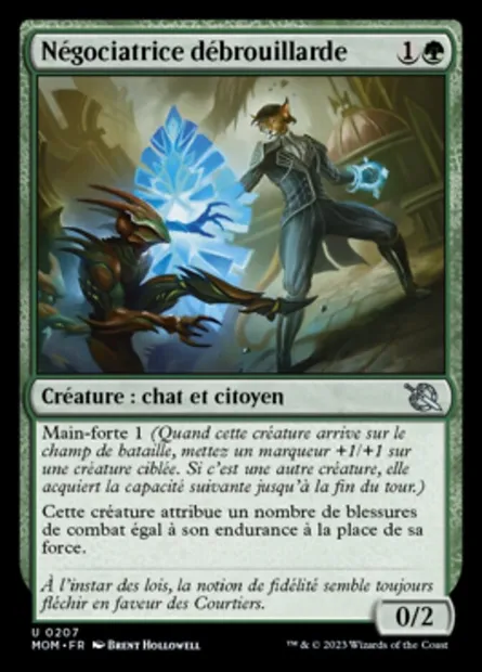 Négociatrice débrouillarde, carte Magic MOM 207 — extension L'invasion des machines