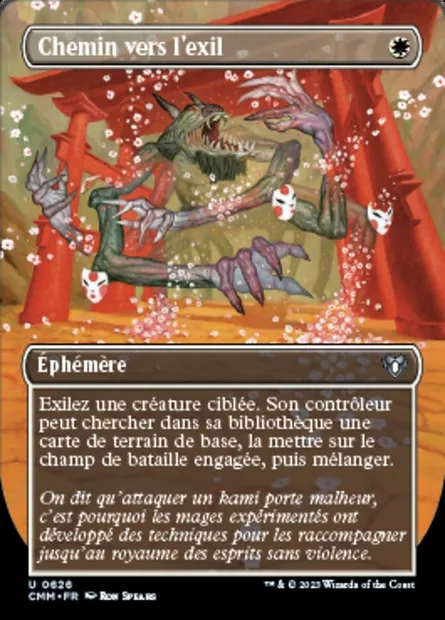 Chemin vers l'exil, carte Magic CMM 626 — extension Commander Masters