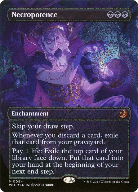 Necropotence, Magic card WOT 94 — Wilds of Eldraine: Enchanting Tales set