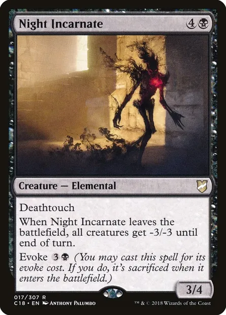 Night Incarnate, Magic card C18 17 — Commander 2018 set