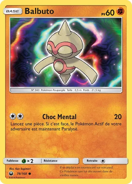 Balbuto, carte Pokémon CES 78 — extension Tempête Céleste