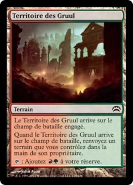 Territoire des Gruul, carte Magic PC2 119 — extension Planechase 2012