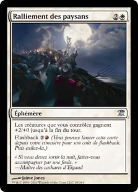 Ralliement des paysans, carte Magic ISD 28 — extension Innistrad