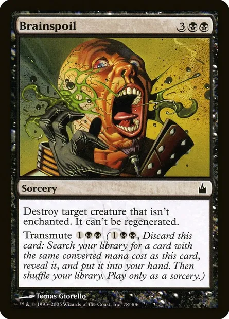 Brainspoil, Magic card RAV 78 — Ravnica: City of Guilds set