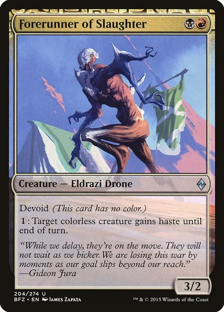 Forerunner of Slaughter, Magic card BFZ 204 — Battle for Zendikar set
