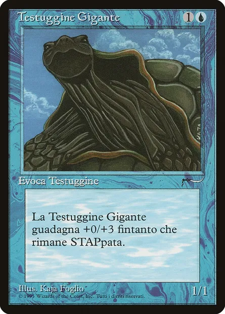 Giant Tortoise, Magic card RIN 27 — Rinascimento set