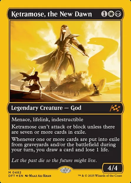 Ketramose, the New Dawn, Magic card DFT 482 — Aetherdrift set