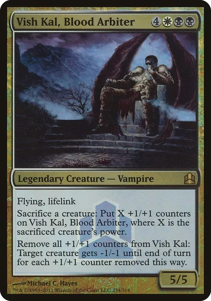 Vish Kal, arbitre de sang, carte Magic PCMD 234 — extension Commander 2011 Launch Party