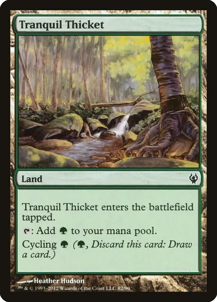 Tranquil Thicket, Magic card DDJ 82 — Duel Decks: Izzet vs. Golgari set