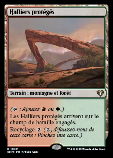 Halliers protégés, carte Magic CMM 1032 — extension Commander Masters