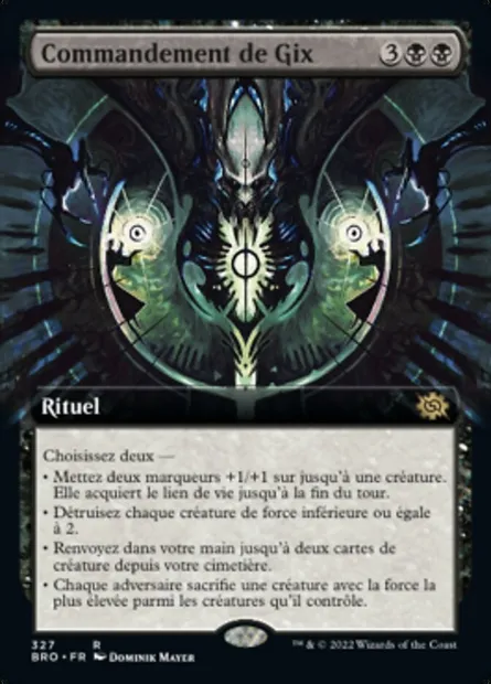 Commandement de Gix, carte Magic BRO 327 — extension La Guerre Fratricide