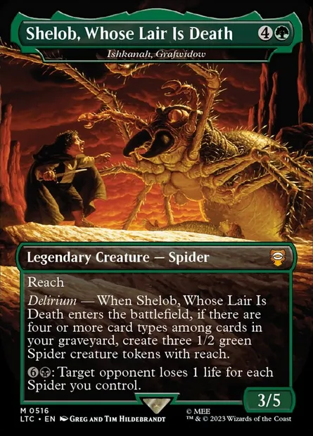 Ishkanah, Grafwidow, Magic card LTC 516 — Tales of Middle-earth Commander set