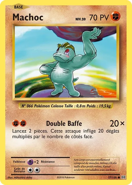 Machoc, carte Pokémon EVO 57 — extension Évolutions