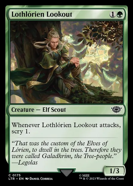 Lothlórien Lookout, Magic card LTR 175 — The Lord of the Rings: Tales of Middle-earth set