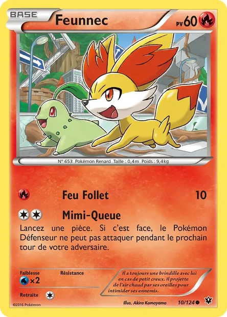 Feunnec, carte Pokémon FCO 10 — extension Impact des Destins