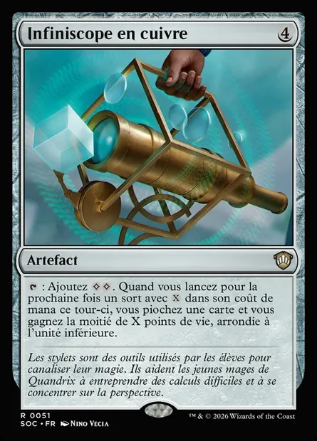 Infiniscope en cuivre, carte Magic SOC 51 — extension Secrets of Strixhaven Commander