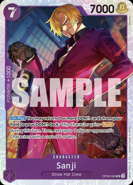 Sanji, One Piece card OP09-065 — EMPERORS IN THE NEW WORLD set