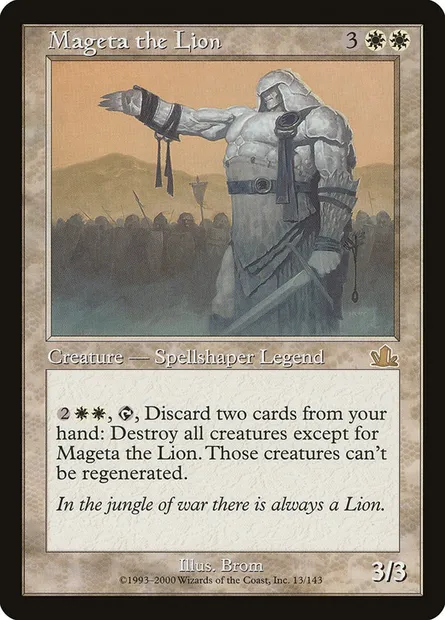 Mageta the Lion, Magic card PCY 13 — Prophecy set