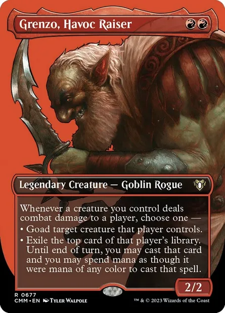 Grenzo, Havoc Raiser, Magic card CMM 677 — Commander Masters set