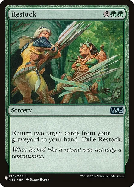 Restockage, carte Magic PLST M15-195 — extension The List