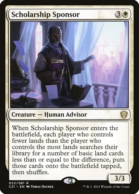 Scholarship Sponsor, Magic card C21 22 — Commander 2021 set
