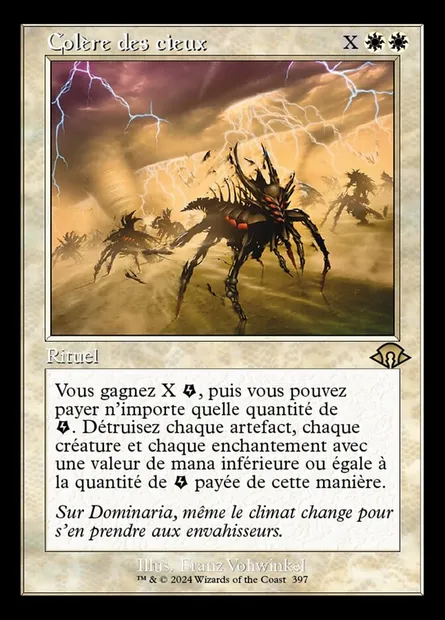 Colère des cieux, carte Magic MH3 397 — extension Modern Horizons 3