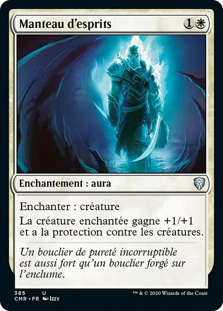 Manteau d'esprits, carte Magic CMR 385 — extension Commander Legends