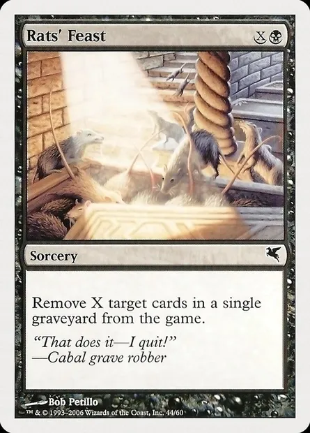 Rats' Feast, Magic card PHUK 44 — Hachette UK set