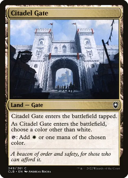 Citadel Gate, Magic card CLB 349 — Commander Legends: Battle for Baldur's Gate set