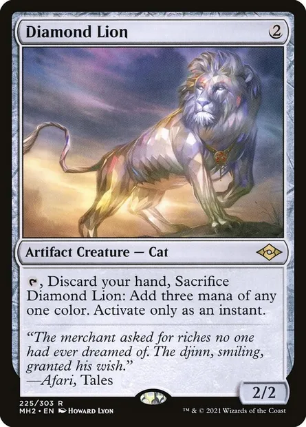 Diamond Lion, Magic card MH2 225 — Modern Horizons 2 set