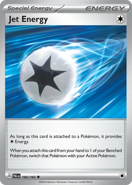 Jet Energy, Pokémon card PAL 190 — Paldea Evolved set