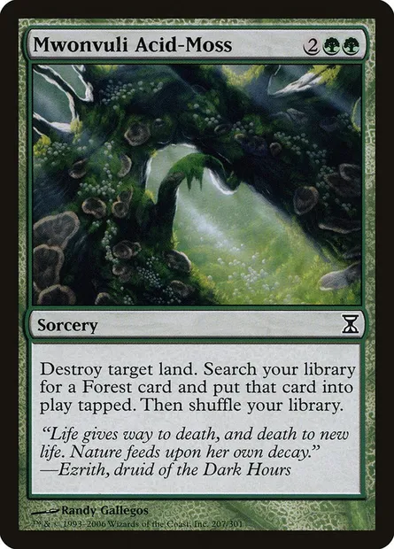 Mwonvuli Acid-Moss, Magic card TSP 207 — Time Spiral set