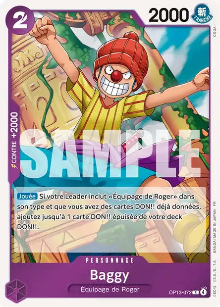 Baggy, carte One Piece OP13-072 — extension SUCCESSEURS