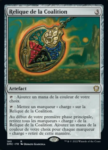 Relique de la Coalition, carte Magic DMC 180 — extension Dominaria United Commander