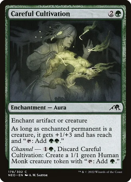 Careful Cultivation, Magic card NEO 178 — Kamigawa: Neon Dynasty set