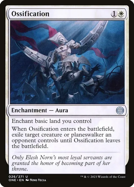 Ossification, Magic card ONE 26 — Phyrexia: All Will Be One set