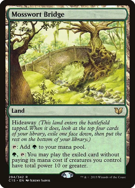 Mosswort Bridge, Magic card C15 294 — Commander 2015 set
