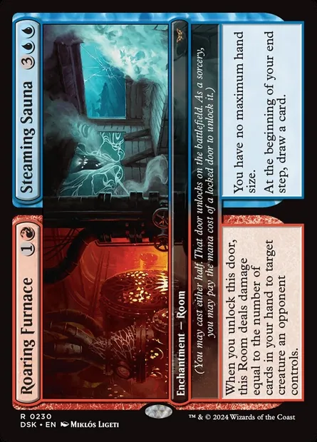Roaring Furnace // Steaming Sauna, Magic card DSK 230 — Duskmourn: House of Horror set