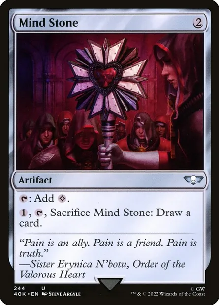 Mind Stone, Magic card 40K 244 — Warhammer 40,000 Commander set