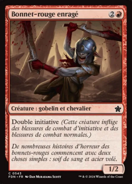 Bonnet-rouge enragé, carte Magic FDN 543 — extension Foundations