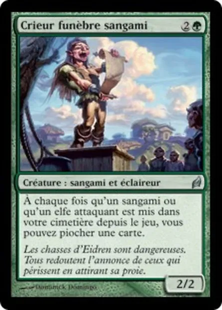 Crieur funèbre sangami, carte Magic LRW 224 — extension Lorwyn