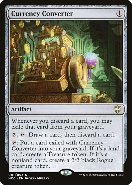 Currency Converter, Magic card NCC 81 — New Capenna Commander set