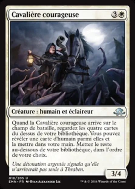 Cavalière courageuse, carte Magic EMN 18 — extension La lune hermétique