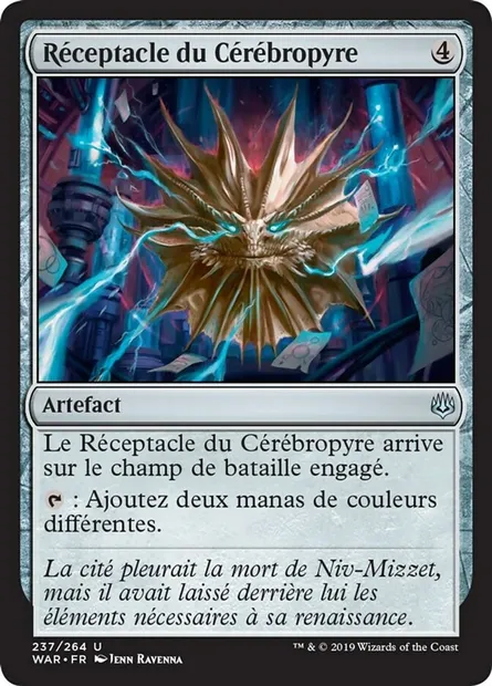 Réceptacle du Cérébropyre, carte Magic WAR 237 — extension La guerre des Planeswalkers