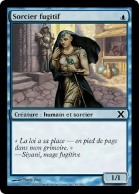 Sorcier fugitif, carte Magic 10E 86 — extension Dixième édition