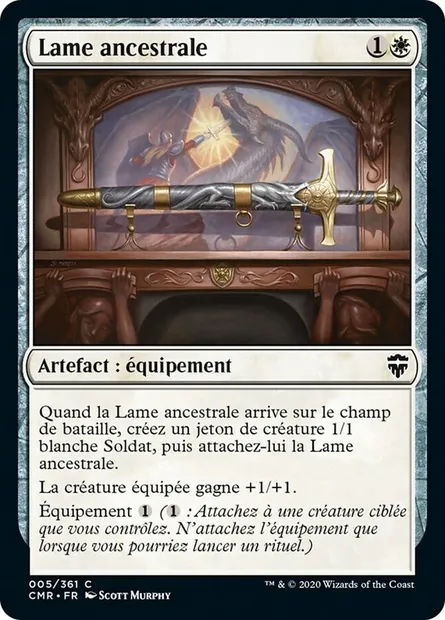 Lame ancestrale, carte Magic CMR 5 — extension Commander Legends