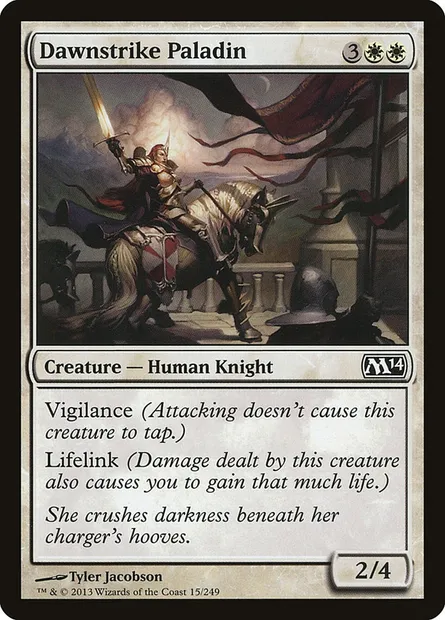 Dawnstrike Paladin, Magic card M14 15 — Magic 2014 set