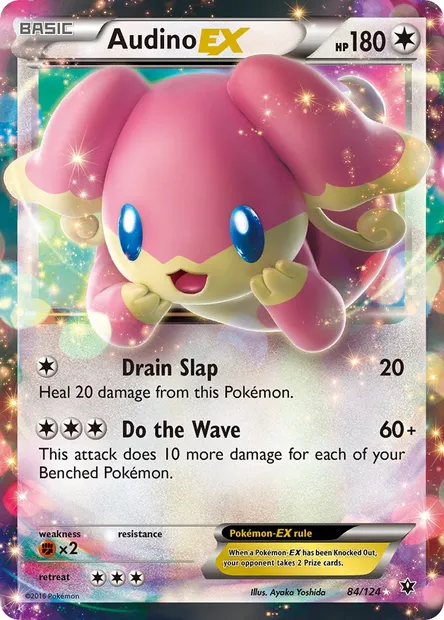 Audino EX, Pokémon card FCO 84 — Fates Collide set
