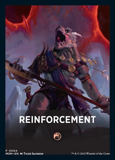 Reinforcement, carte Magic FMOM 4 — extension March of the Machine Jumpstart Front Cards